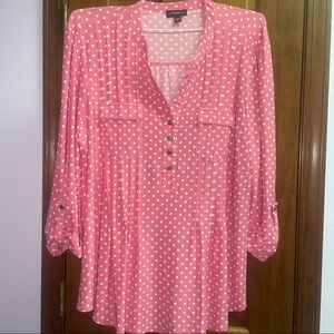 Pink Polka Dot Top